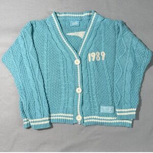 Taylor Swift 1989 Taylors Version Cardigan Cable Knit Sweater Size M/L Eras Tour